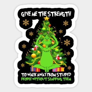 Funny Grinch Christmas Grinch Funny Gift Grinchmas Grinch Lovers Sticker